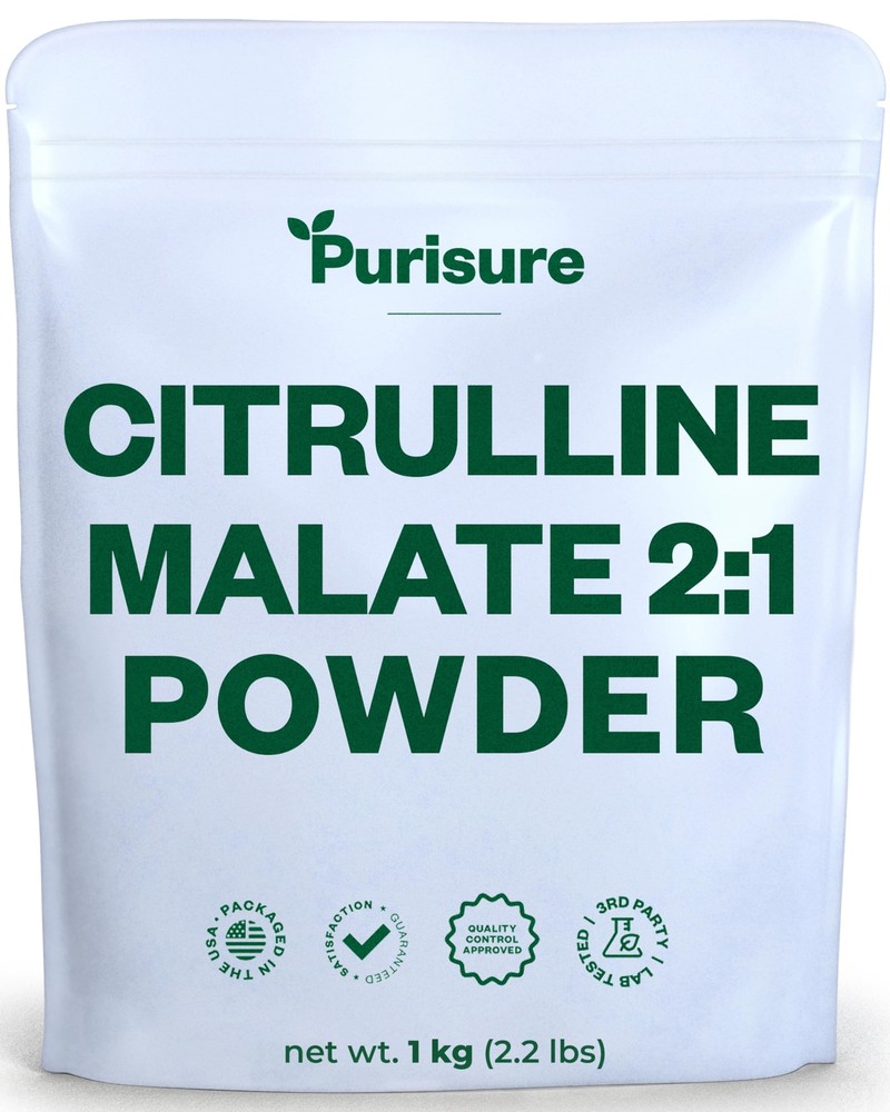 Purisure L Citrulline Malate 2:1 Powder 1kg, Strength & Energy Pre-Workout