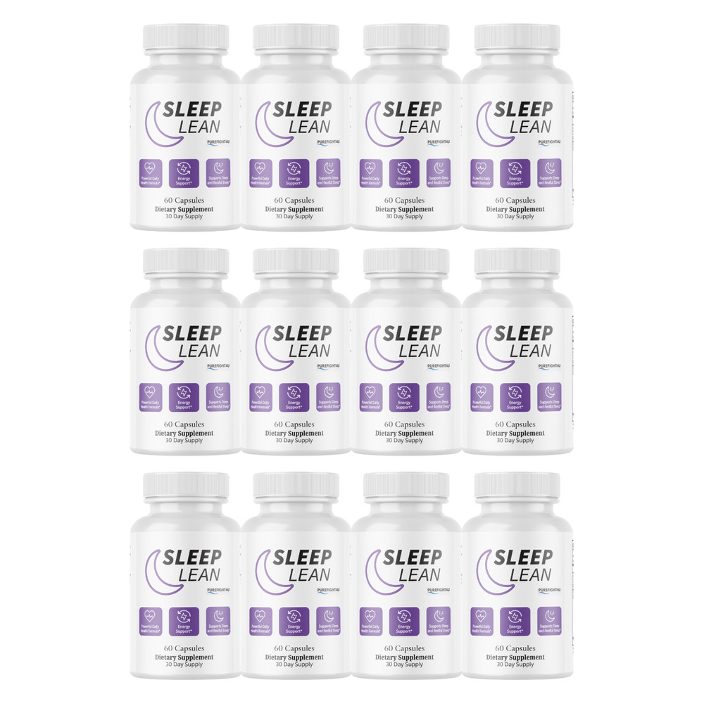 Sleep Lean Restful Sleep Support Dietary Supplement – 60 Capsules | 12 Bottles