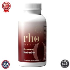Rho Nutrition Liposomal Berberine Capsules Gut Health and Metabolic 60 Capsules