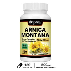 Arnica Montana 500mg -Reliever for Swelling & Bruises, Anti-Inflammatory Support