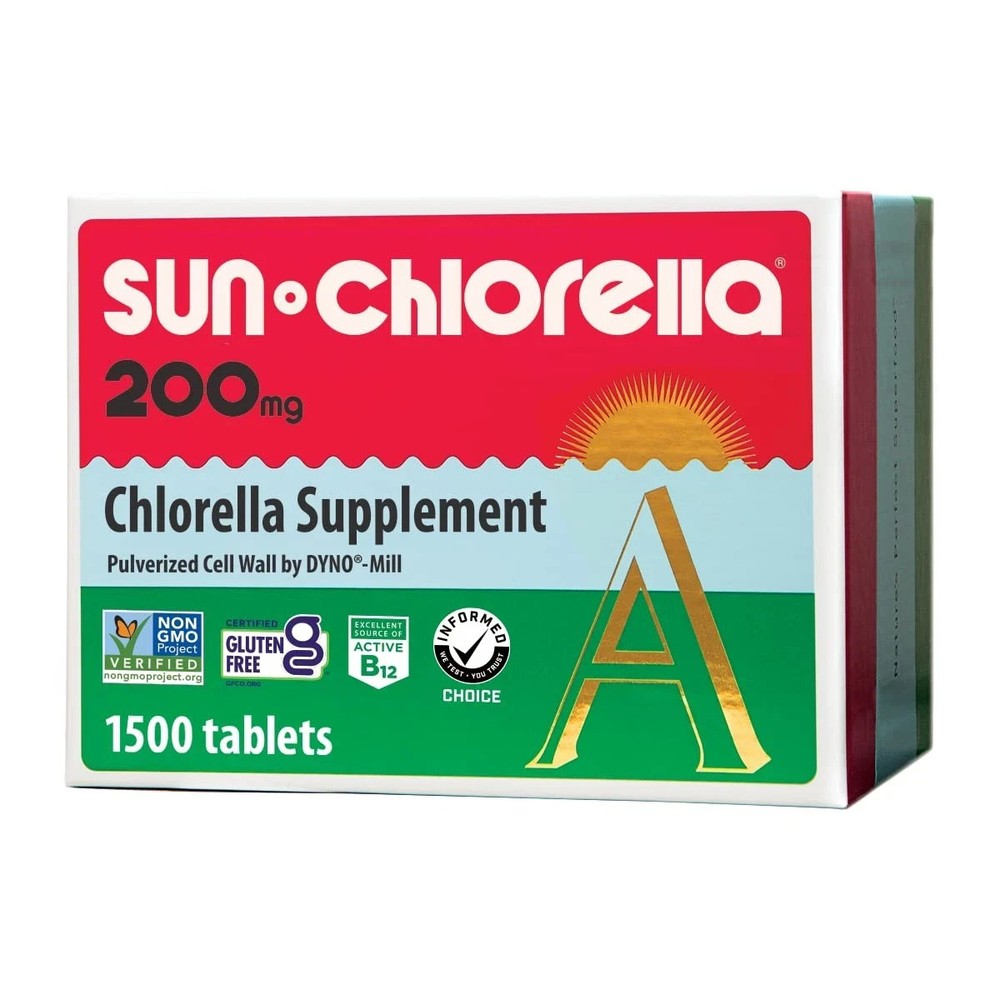 Sun Chlorella 200 mg Green Algae Superfood Supplement – Pulverized Cell Wall …
