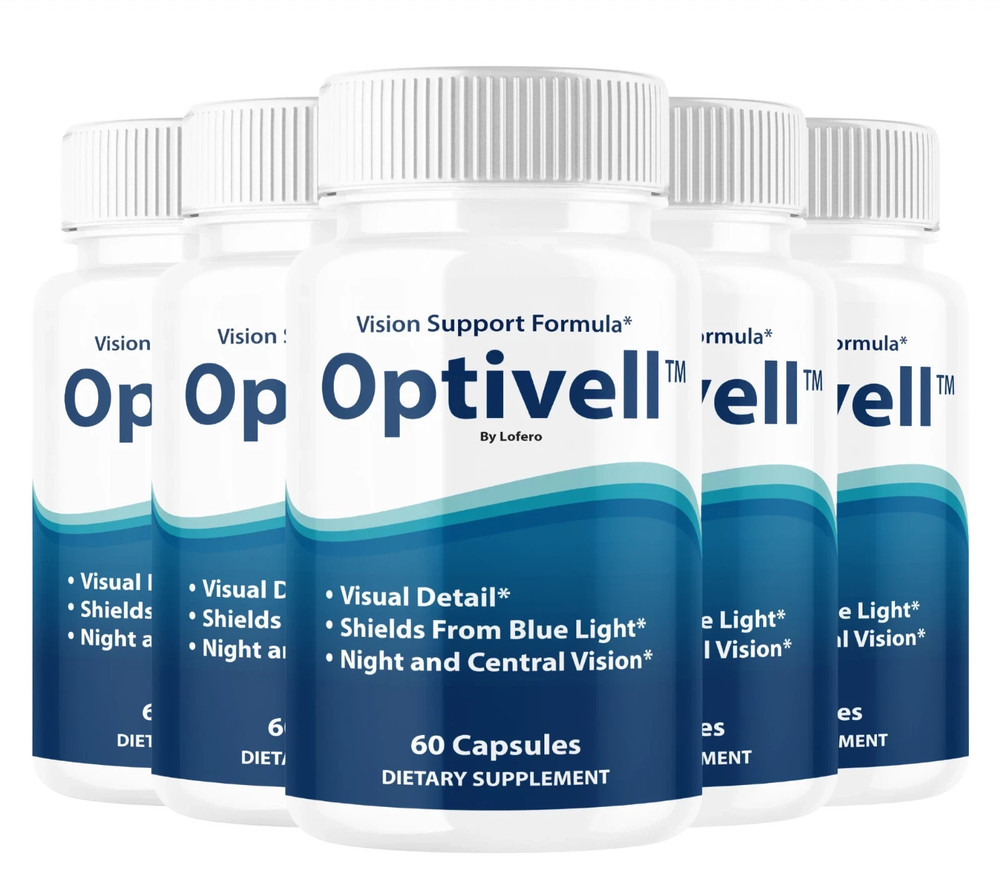 (5 Pack) Optivell Vision Support Formula, Opti Vell Eye Health (300 Capsules) US