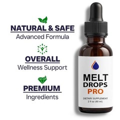 (6 Pack) Melt Drops Pro for Weight Loss – Premium Fat Burning Support Formula