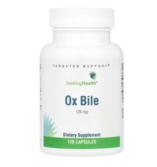 Seeking Health, Ox Bile, 125 mg, 120 Capsules