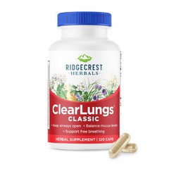 RidgeCrest Herbals ClearLungs Classic, Daily Health Supplement, Natural Lung and