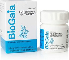 BioGaia Gastrus Chewable Tablets,30 count,1 Pack, for GI Tract