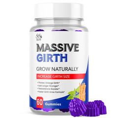 (1 Pack) Massive Girth Male Gummys Advanced Formula MassiveGirth 60 Gummies