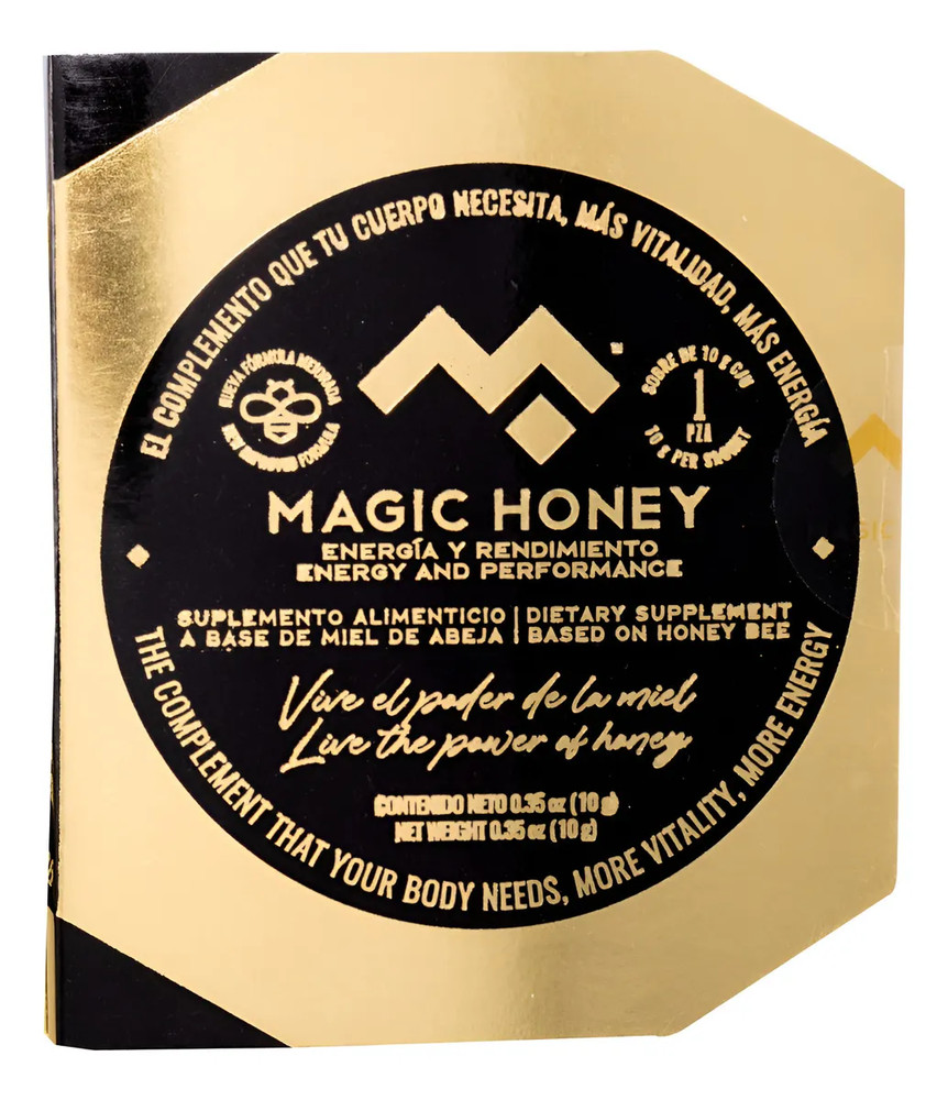 Natural Honey Blend Packets with L-Arginine & B Vitamins | 1-Pack Energy Honey