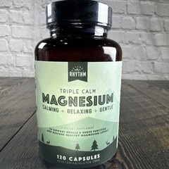 Natural Rhythm Triple Calm Magnesium – Calming Relaxing Gentle 120 Caps