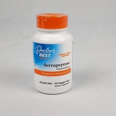Doctor’s Best Serrapeptase, Supports Healthy Sinuses, 40,000 SPU, 90 Capsules