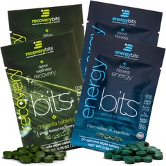 ENERGYbits/RECOVERYbits – Organic Spirulina & Chlorella Tablets – Single…
