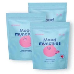 NEW 3PCS JoySpring Mood Munchies | Saffron Gummies for Mood & Focus Support