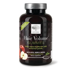 Hair Volume Gummies with 2500 mcg Biotin, Daily Vegan Vitamins for Hair, Skin,