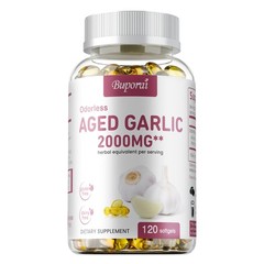 Odorless Aged Garlic-Immune Support,Heart Health,Antioxidant,Gluten-free,Non-GMO