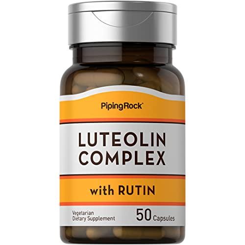 Piping Rock Luteolin Supplement | 100mg | 50 Capsules | Complex with Rutin |
