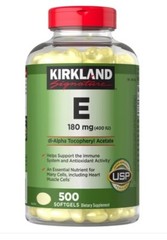 Kirkland Signature Vitamin E 180 mg., 500 Softgels