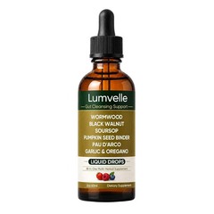 Lumvelle Wild Wormwood Drops 60ml Gut Cleanse Herbal Colon Detox Digest Support