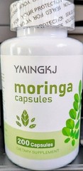 200 Capsules Moringa Oleifera Leaf Powder 700mg – Organic Herbal Extract YMINGKJ