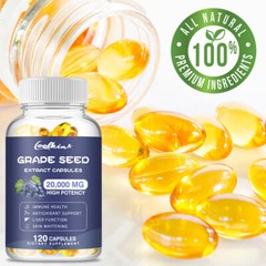 Grape Seeds Extract 20,000mg – 95% Polyphenols – Anti-oxidation, Skin Whitening