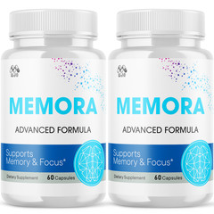 (2 Pack) Memora Advanced Brain Max Support Supplement Formula 120 Capsules