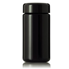 Black Ultraviolet Glass Jar with Lid | 100 ml 3 oz Airtight Smell Proof Conta…