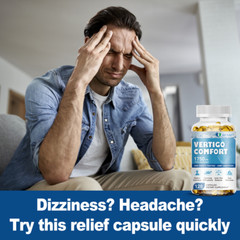 Vertigo Comfort Capsules 1750mg – Dizziness Relief Supplements, Body Balance