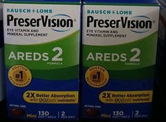 PreserVision Areds 2 Eye 130 X 2 = 260 Mini Softgels. Exp 12/27