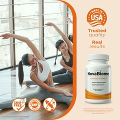 NovaBiome Capsules – Official Formula for Digestive Balance and Gut Health – 5Pk