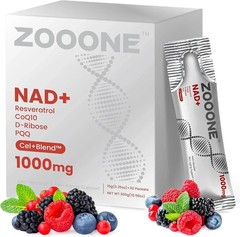 ZOOONE NR1000-NAD+Berry Flavor Drink Mix for Skin Aging Support,Energy,and Focus
