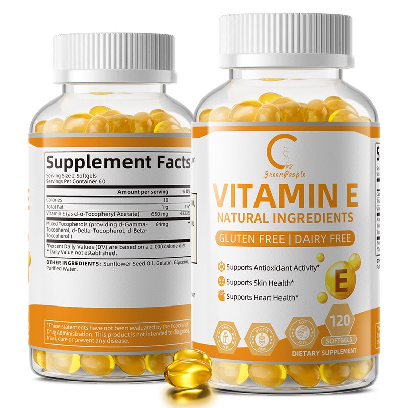 670mg Vitamin E 1000 Iu Capsules – Supports Skin, Hair, Immune and Eye Health