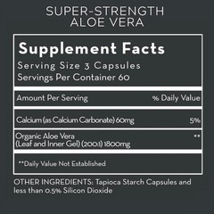 Desert Harvest Super-Strength Aloe Vera, Freeze Dried Aloe Vera – 180 Capsules
