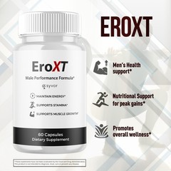 (2 Pack) EroXT Advanced Male Pill Ero XT Formula Vitamin Supplement 120 Capsules