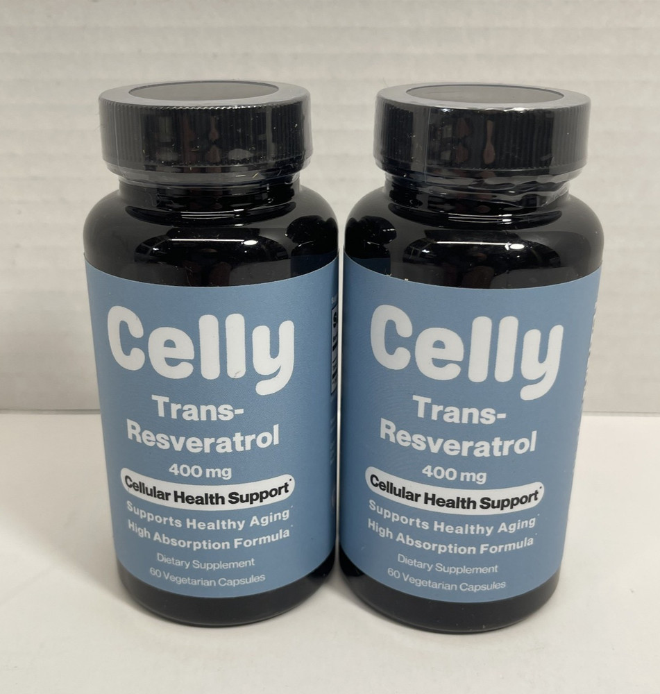 lot of 2 Celly Trans-resveratrol 400mg | Longevity Supplement For Healthy 10/26