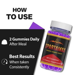 Spartamax Gummies, Official Spartamax Supplement Gummy for Men (6 Pack)