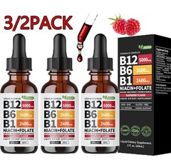 3/1x Vitamin B12 and B6 Liquid Drops, B12 Sublingual Vitamin B Complex Vitamin