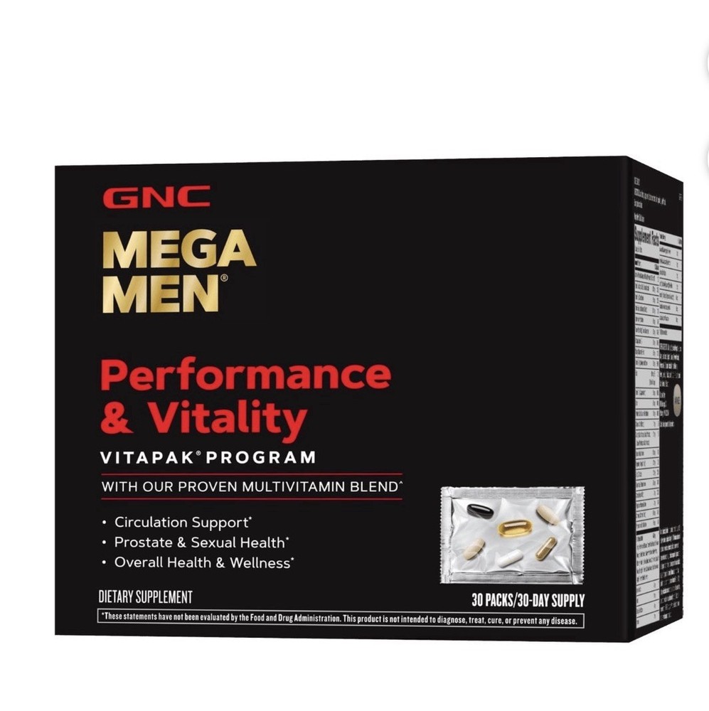 GNC Mega Men Performance and Vitality Vitapak Program, 30 ct.
