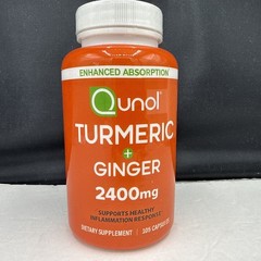 Turmeric Curcumin with Black Pepper & Ginger, 2400mg Joint Support, 105 Count