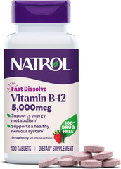 Vitamin B12 Fast Dissolve Tablets, Promotes Energy, Supports a Healthy Nervous S