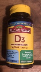 Nature Made Vitamin D3 10000 IU Supplement Maximum Strength 60ct EXP 10/2027 NEW
