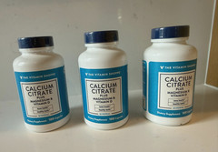 NEW Lot of 3x Vitamin Shoppe Calcium Citrate Magnesium Vit D 100 Cap Mineral