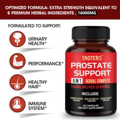 Prostate Support – Saw Palmetto – Reduce Frequent Urination, Stamina supplement