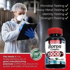 Lab | Boron |10 Mg | 240 Servings | Boron Supplement for Men | Boron | USA Stock