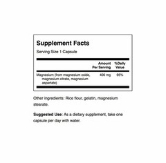 Triple MAGNESIUM Complex 400mg 300 Capsules For Muscle Bone Health Free Shipping