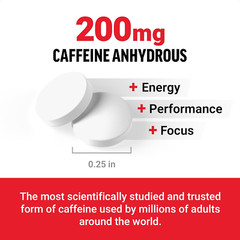 Caffeine Pills 200Mg, Caffeine Tablets to Boost Energy, Focus, Strength, and Per