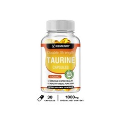 Double Strength Taurine Capsules 1000mg – Healthy Nerve And Eye, Memory Support