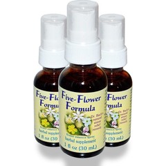 Five-Flower Formula Spray 1 Fl Oz 30 Ml Herbal Supplement – Flower 3 Pack