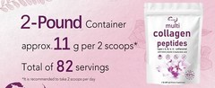 Multi Collagen lb II Types Powder Peptides I Hydrolyzed 2 V Protein III X.
