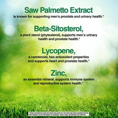 Men’s Prostate Health Formula Saw Palmetto Beta-Sitosterol Lycopene 200 Softgels