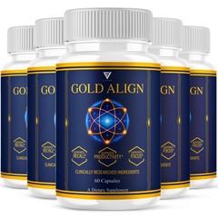 (5 Pack) Gold Align Advanced Brain Support, GoldAlign Supplement (300 Capsules)
