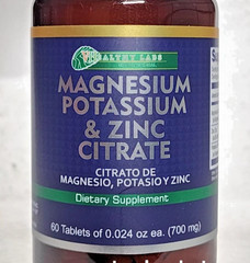 Magnesium Potassium Citrate Zinc ✅ Citrato de Magnesio y Potasio Zinc by HLabs